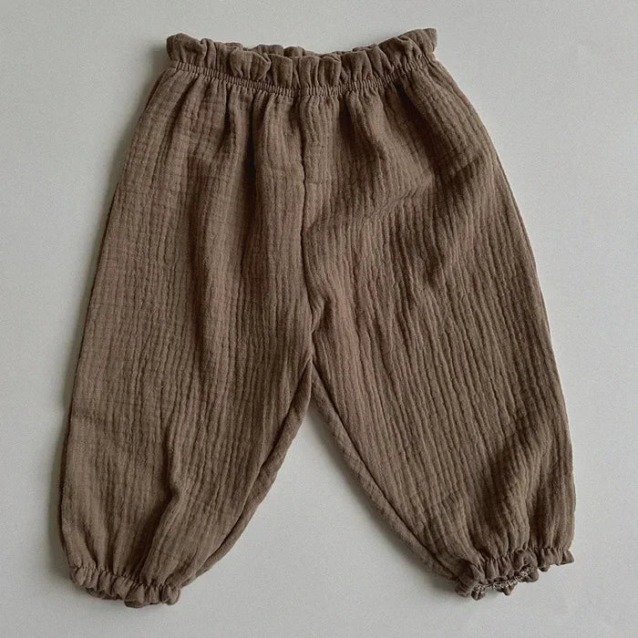 Cozy Baby Muslin Lantern Pants