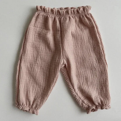 Cozy Baby Muslin Lantern Pants