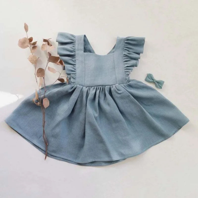 Sweet Summer Cotton Dress – Ruffled Style