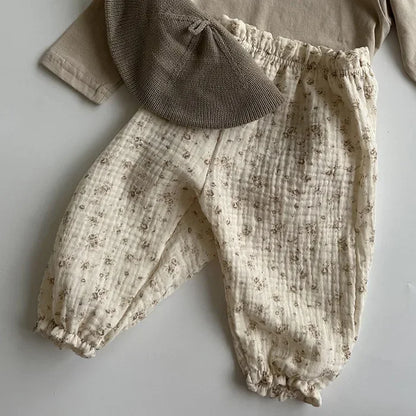 Cozy Baby Muslin Lantern Pants