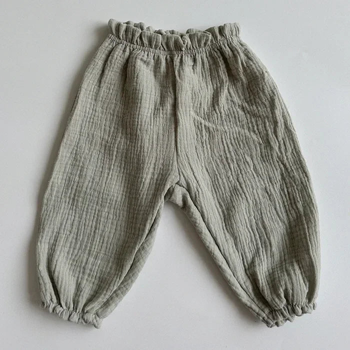 Cozy Baby Muslin Lantern Pants