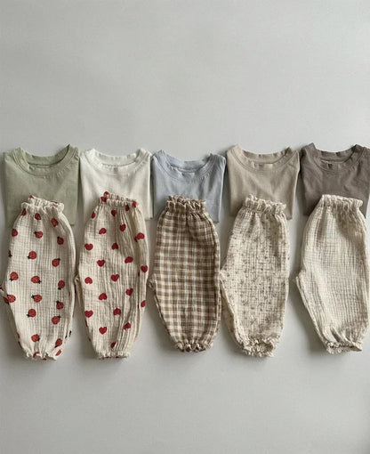 Cozy Baby Muslin Lantern Pants