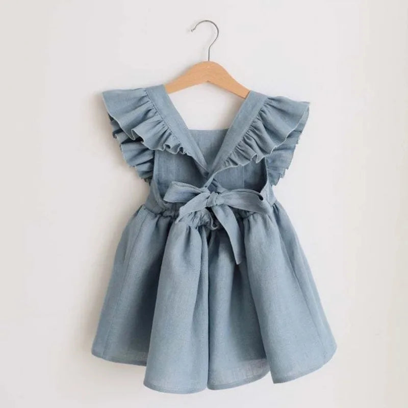 Sweet Summer Cotton Dress – Ruffled Style