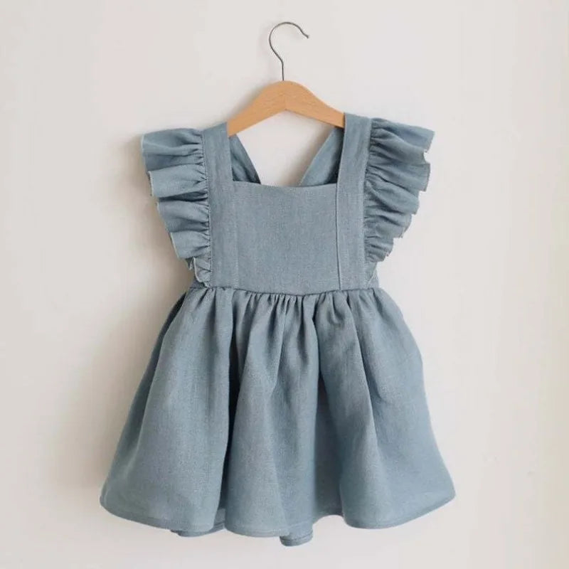 Sweet Summer Cotton Dress – Ruffled Style