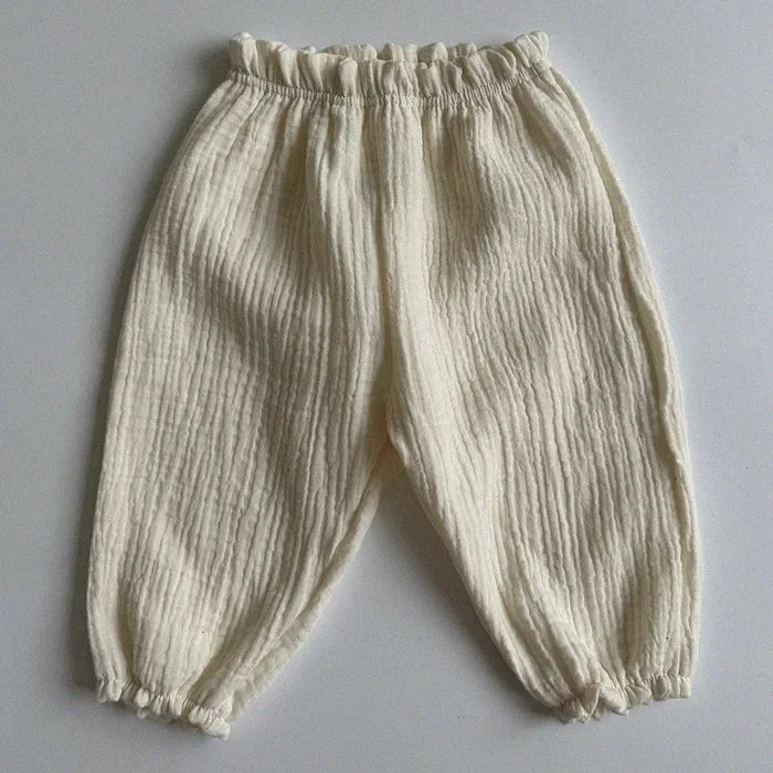 Cozy Baby Muslin Lantern Pants